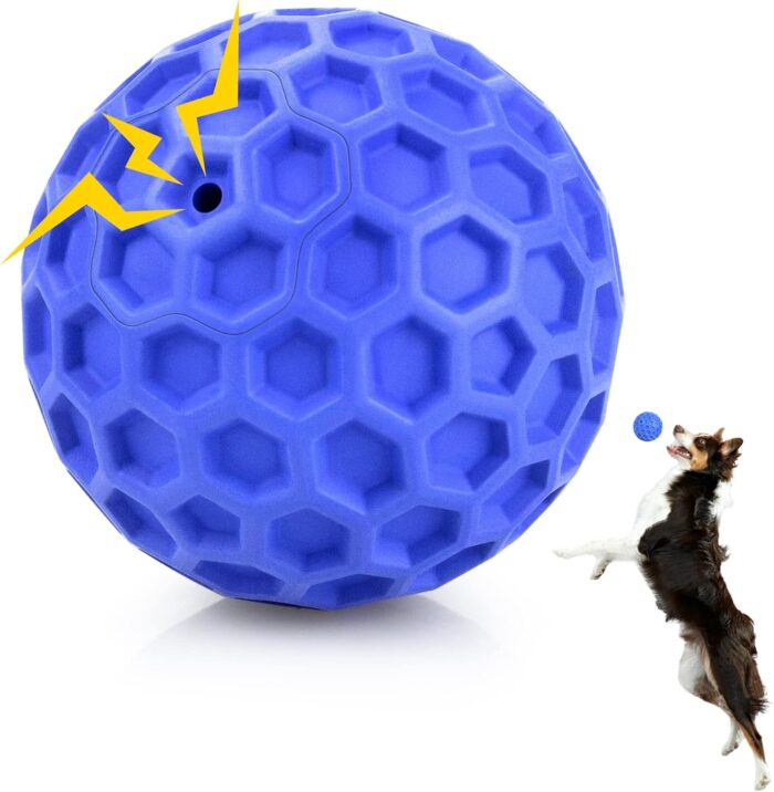 indestructible squeaky dog ball