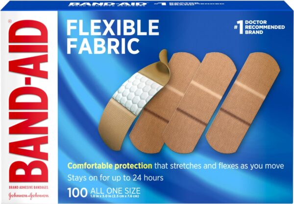 Band-Aid Brand Sterile Flexible Fabric Adhesive Bandages