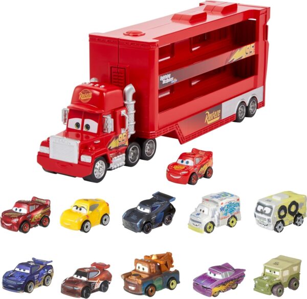 Mattel Disney Pixar Cars Disney Pixar Cars Minis Transporter with Vehicle - Image 3
