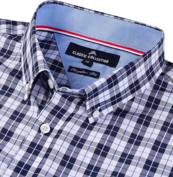 Alimens & Gentle Men's Plaid Button Down Shirts - Image 3