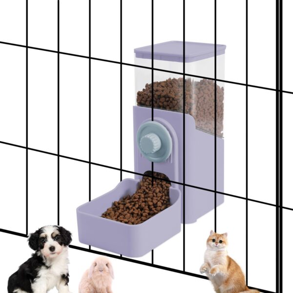 Kathson Hanging Automatic Cat Feeder and Water Dispenser Hanging Rabbit Food and Water Dispenser - Image 4